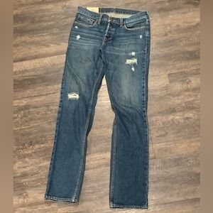Hollister Distressed Classic Straight Jeans size 32x34.
